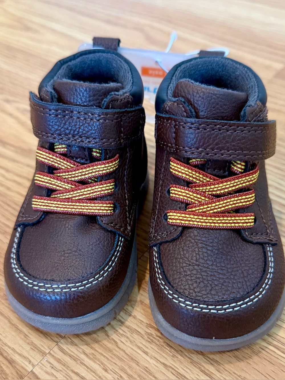 NWT Carter's Just One You Baby Boy Brown Ankle Boots Size 3